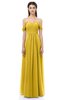 ColsBM Sylvia Lemon Curry Bridesmaid Dresses Mature Floor Length Sweetheart Ruching A-line Zip up