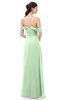 ColsBM Sylvia Light Green Bridesmaid Dresses Mature Floor Length Sweetheart Ruching A-line Zip up