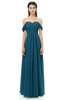 ColsBM Sylvia Moroccan Blue Bridesmaid Dresses Mature Floor Length Sweetheart Ruching A-line Zip up