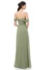 ColsBM Sylvia Moss Green Bridesmaid Dresses Mature Floor Length Sweetheart Ruching A-line Zip up