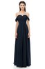 ColsBM Sylvia Navy Blue Bridesmaid Dresses Mature Floor Length Sweetheart Ruching A-line Zip up