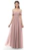 ColsBM Sylvia Nectar Pink Bridesmaid Dresses Mature Floor Length Sweetheart Ruching A-line Zip up