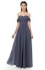ColsBM Sylvia Nightshadow Blue Bridesmaid Dresses Mature Floor Length Sweetheart Ruching A-line Zip up