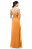 ColsBM Sylvia Orange Bridesmaid Dresses Mature Floor Length Sweetheart Ruching A-line Zip up