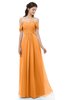 ColsBM Sylvia Orange Bridesmaid Dresses Mature Floor Length Sweetheart Ruching A-line Zip up