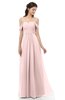 ColsBM Sylvia Pastel Pink Bridesmaid Dresses Mature Floor Length Sweetheart Ruching A-line Zip up