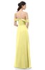 ColsBM Sylvia Pastel Yellow Bridesmaid Dresses Mature Floor Length Sweetheart Ruching A-line Zip up