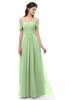 ColsBM Sylvia Sage Green Bridesmaid Dresses Mature Floor Length Sweetheart Ruching A-line Zip up