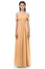 ColsBM Sylvia Salmon Buff Bridesmaid Dresses Mature Floor Length Sweetheart Ruching A-line Zip up