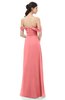 ColsBM Sylvia Shell Pink Bridesmaid Dresses Mature Floor Length Sweetheart Ruching A-line Zip up