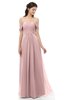 ColsBM Sylvia Silver Pink Bridesmaid Dresses Mature Floor Length Sweetheart Ruching A-line Zip up