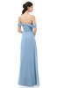 ColsBM Sylvia Sky Blue Bridesmaid Dresses Mature Floor Length Sweetheart Ruching A-line Zip up