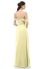 ColsBM Sylvia Soft Yellow Bridesmaid Dresses Mature Floor Length Sweetheart Ruching A-line Zip up