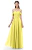 ColsBM Sylvia Yellow Iris Bridesmaid Dresses Mature Floor Length Sweetheart Ruching A-line Zip up