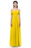 ColsBM Sylvia Yellow Bridesmaid Dresses Mature Floor Length Sweetheart Ruching A-line Zip up