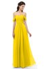 ColsBM Sylvia Yellow Bridesmaid Dresses Mature Floor Length Sweetheart Ruching A-line Zip up