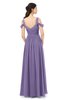 ColsBM Raven Chalk Violet Bridesmaid Dresses Split-Front Modern Short Sleeve Floor Length Thick Straps A-line