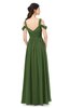 ColsBM Raven Garden Green Bridesmaid Dresses Split-Front Modern Short Sleeve Floor Length Thick Straps A-line