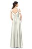 ColsBM Raven Ivory Bridesmaid Dresses Split-Front Modern Short Sleeve Floor Length Thick Straps A-line