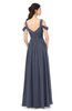 ColsBM Raven Nightshadow Blue Bridesmaid Dresses Split-Front Modern Short Sleeve Floor Length Thick Straps A-line