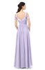 ColsBM Raven Pastel Lilac Bridesmaid Dresses Split-Front Modern Short Sleeve Floor Length Thick Straps A-line