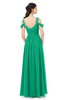 ColsBM Raven Pepper Green Bridesmaid Dresses Split-Front Modern Short Sleeve Floor Length Thick Straps A-line