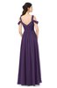 ColsBM Raven Violet Bridesmaid Dresses Split-Front Modern Short Sleeve Floor Length Thick Straps A-line