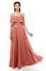 ColsBM Jamie Crabapple Bridesmaid Dresses Floor Length Pleated V-neck Half Backless A-line Modern
