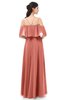 ColsBM Jamie Crabapple Bridesmaid Dresses Floor Length Pleated V-neck Half Backless A-line Modern