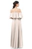 ColsBM Jamie Cream Pink Bridesmaid Dresses Floor Length Pleated V-neck Half Backless A-line Modern