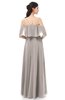 ColsBM Jamie Fawn Bridesmaid Dresses Floor Length Pleated V-neck Half Backless A-line Modern