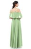 ColsBM Jamie Gleam Bridesmaid Dresses Floor Length Pleated V-neck Half Backless A-line Modern