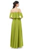 ColsBM Jamie Green Oasis Bridesmaid Dresses Floor Length Pleated V-neck Half Backless A-line Modern