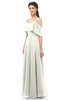 ColsBM Jamie Ivory Bridesmaid Dresses Floor Length Pleated V-neck Half Backless A-line Modern