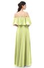 ColsBM Jamie Lime Green Bridesmaid Dresses Floor Length Pleated V-neck Half Backless A-line Modern