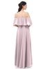ColsBM Jamie Pale Lilac Bridesmaid Dresses Floor Length Pleated V-neck Half Backless A-line Modern