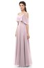 ColsBM Jamie Pale Lilac Bridesmaid Dresses Floor Length Pleated V-neck Half Backless A-line Modern