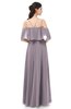 ColsBM Jamie Sea Fog Bridesmaid Dresses Floor Length Pleated V-neck Half Backless A-line Modern
