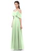 ColsBM Jamie Seacrest Bridesmaid Dresses Floor Length Pleated V-neck Half Backless A-line Modern