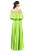 ColsBM Jamie Sharp Green Bridesmaid Dresses Floor Length Pleated V-neck Half Backless A-line Modern