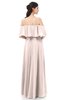 ColsBM Jamie Silver Peony Bridesmaid Dresses Floor Length Pleated V-neck Half Backless A-line Modern