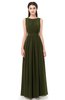 ColsBM Briar Beech Bridesmaid Dresses Sleeveless A-line Pleated Floor Length Elegant Bateau