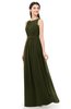 ColsBM Briar Beech Bridesmaid Dresses Sleeveless A-line Pleated Floor Length Elegant Bateau