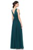 ColsBM Briar Blue Green Bridesmaid Dresses Sleeveless A-line Pleated Floor Length Elegant Bateau