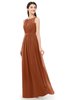 ColsBM Briar Bombay Brown Bridesmaid Dresses Sleeveless A-line Pleated Floor Length Elegant Bateau
