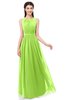 ColsBM Briar Bright Green Bridesmaid Dresses Sleeveless A-line Pleated Floor Length Elegant Bateau