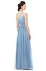 ColsBM Briar Dusty Blue Bridesmaid Dresses Sleeveless A-line Pleated Floor Length Elegant Bateau