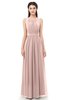 ColsBM Briar Dusty Rose Bridesmaid Dresses Sleeveless A-line Pleated Floor Length Elegant Bateau