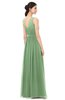 ColsBM Briar Fair Green Bridesmaid Dresses Sleeveless A-line Pleated Floor Length Elegant Bateau
