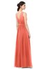 ColsBM Briar Fusion Coral Bridesmaid Dresses Sleeveless A-line Pleated Floor Length Elegant Bateau